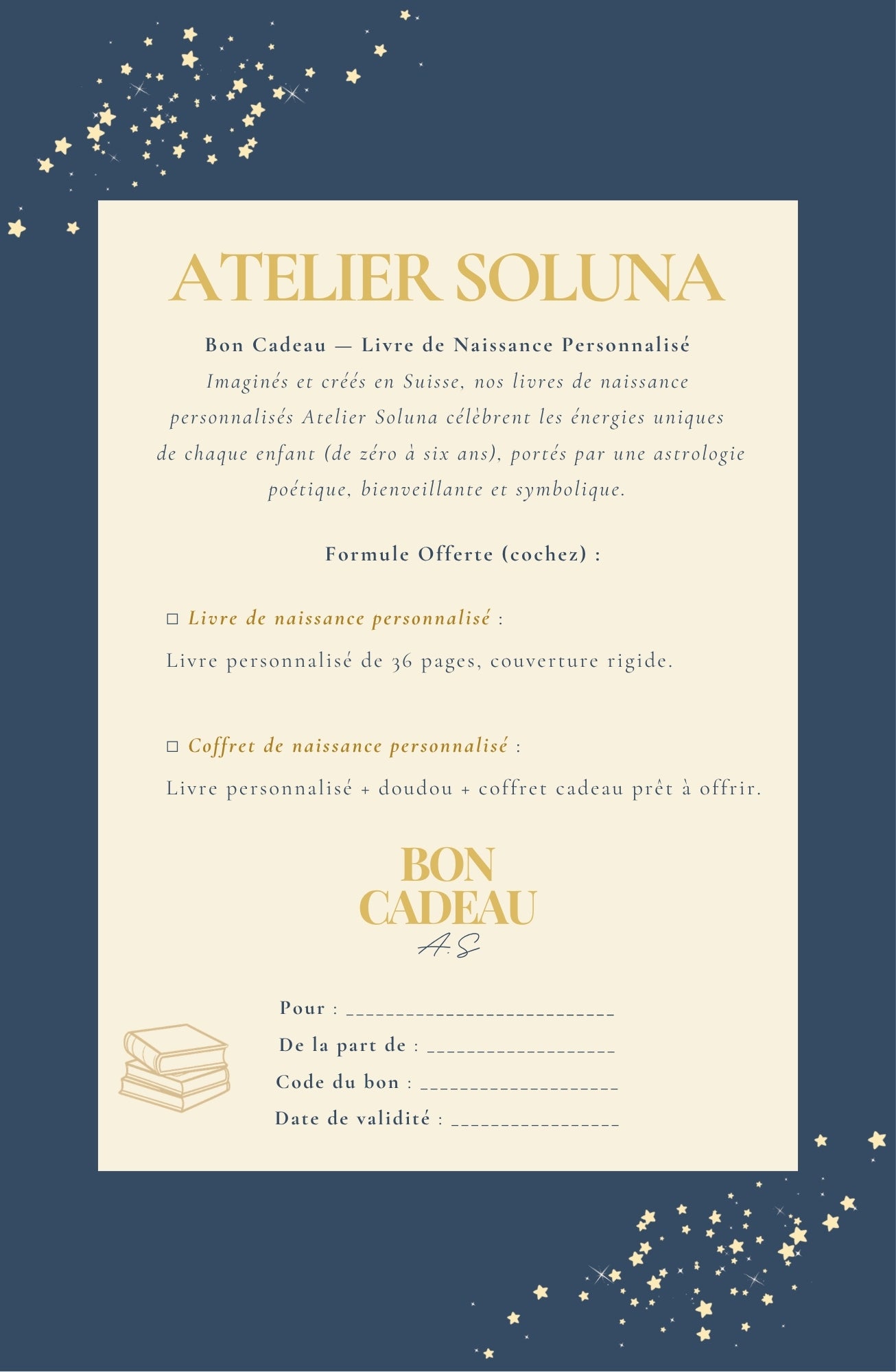 Bébé pas encore né ? Offrez un Bon Cadeau.