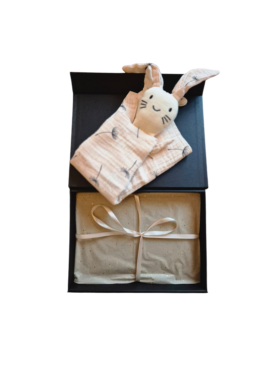 Coffret Premium – Harmonie + comptine avec prénom, doudou & coffret